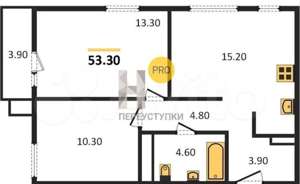 Продам двухкомнатную (2-комн.) квартиру, Академика Губкина ул, 12кб, Казань г