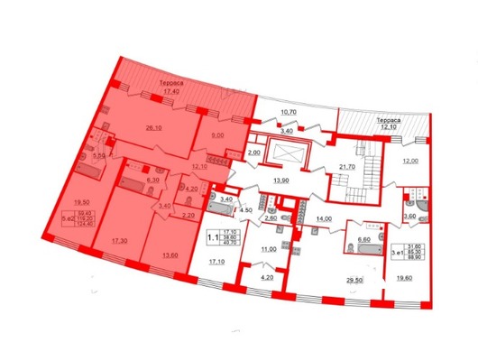 Продам многокомнатную квартиру, Петровский пр-кт, 28к1, Санкт-Петербург г