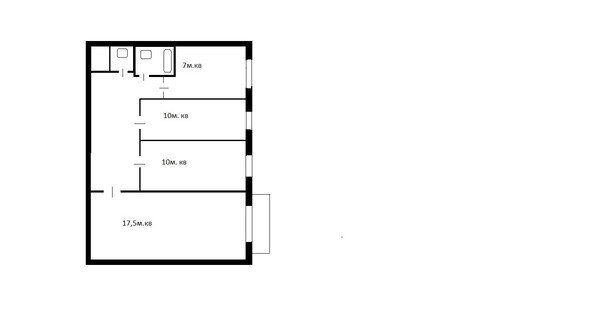 Продам трехкомнатную (3-комн.) квартиру, Уточкина ул, 5, Санкт-Петербург г