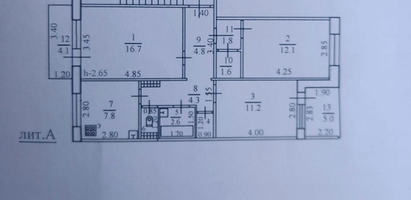 Продам трехкомнатную (3-комн.) квартиру, Героев Десантников ул, 73, Новороссийск г