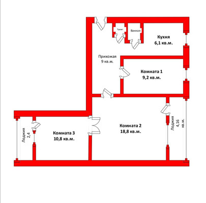 Продам трехкомнатную (3-комн.) квартиру, Молодцова ул, 11, Сертолово г