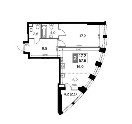 Продам двухкомнатную (2-комн.) квартиру (долевое), Шеногина ул, 2к2, Москва г