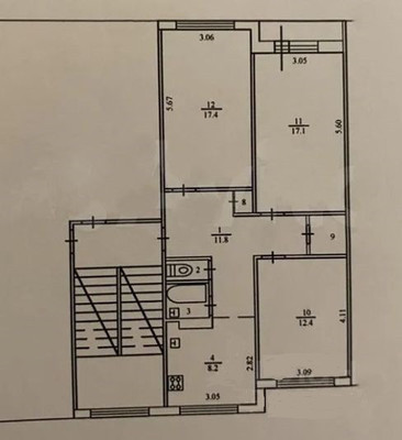 Продам трехкомнатную (3-комн.) квартиру, Авиатриссы Зверевой ул, 13к2, Гатчина г