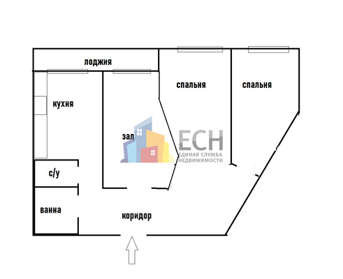 Продам трехкомнатную (3-комн.) квартиру, Немцова ул, д.38А, Тула г