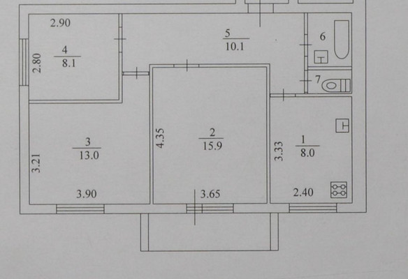 Продам трехкомнатную (3-комн.) квартиру, Коли Подрядчикова ул, 15, Гатчина г