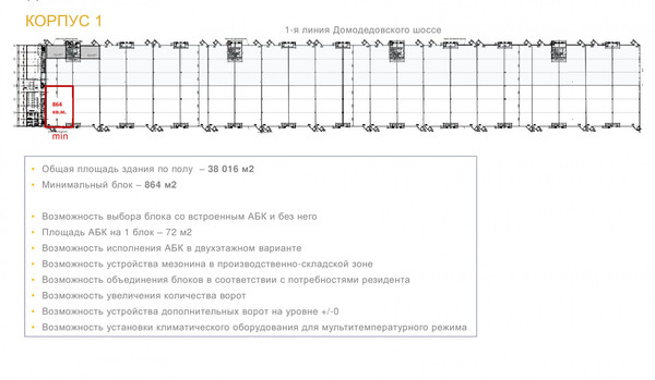 Продам склад 1 400 м2, Домодедовское ш, 61, Покров с