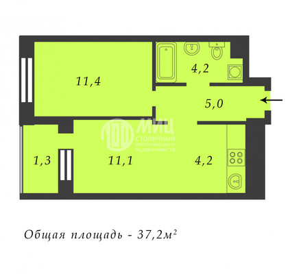 Продам двухкомнатную (2-комн.) квартиру (долевое), 5к2, Николо-Хованское д