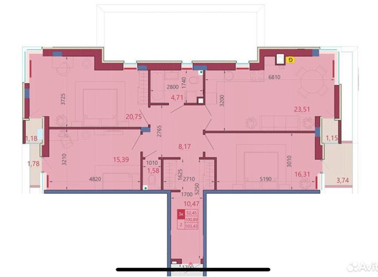 Продам трехкомнатную (3-комн.) квартиру, Ветеринарная ул, 19, Рязань г