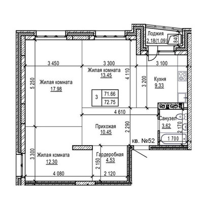 Продам трехкомнатную (3-комн.) квартиру, Западная 1-я ул, 55А, Барнаул г