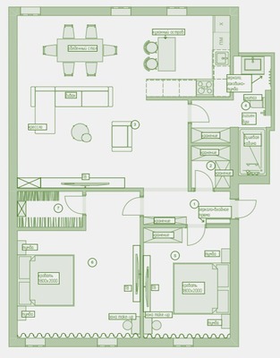 Продам трехкомнатную (3-комн.) квартиру, Козихинский Б. пер, 5, Москва г