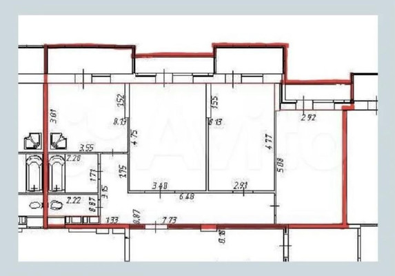 Продам трехкомнатную (3-комн.) квартиру, им. Дзержинского ул, 54/12, Краснодар г