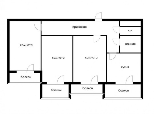 Продам трехкомнатную (3-комн.) квартиру, им. Дзержинского ул, 54/12, Краснодар г