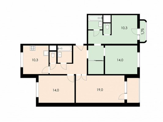 Продам многокомнатную квартиру, Академика Королева ул, 8к1, Москва г