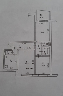 Продам трехкомнатную (3-комн.) квартиру, Орбитальная ул, 20-22, Ростов-на-Дону г