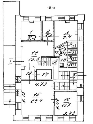 Сдам коммерческое помещение 413,1 м2, 1-й Колобовский пер, 19 1, Москва г