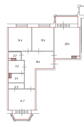 Продам трехкомнатную (3-комн.) квартиру, Плесецкая ул, 4, Санкт-Петербург г