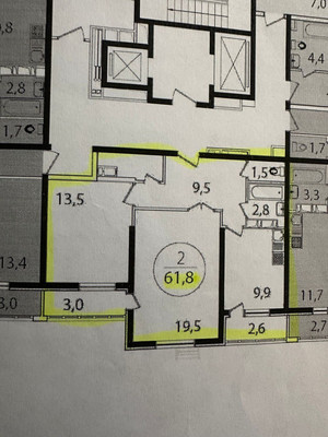 Продам двухкомнатную (2-комн.) квартиру (долевое), Мурата Ахеджака ул, 12к5, Новороссийск г