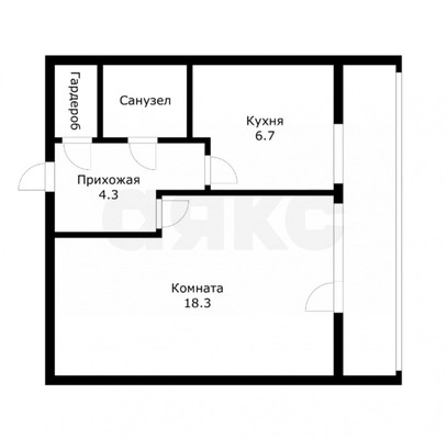 Продам однокомнатную (1-комн.) квартиру, Кировоградская ул, 8к4, Москва г