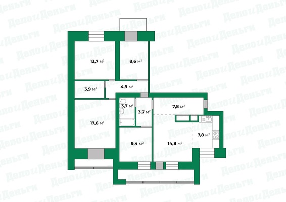 Продам многокомнатную квартиру, Октябрьский пр-кт, 153, Киров г