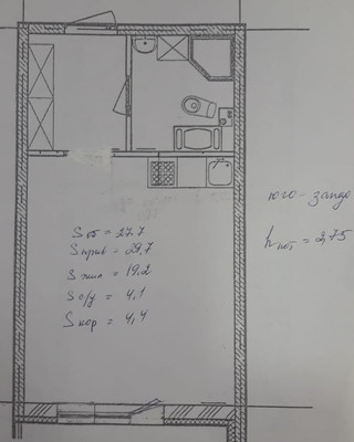 Продам однокомнатную (1-комн.) квартиру, Валдайская ул, 6к1, Шушары п