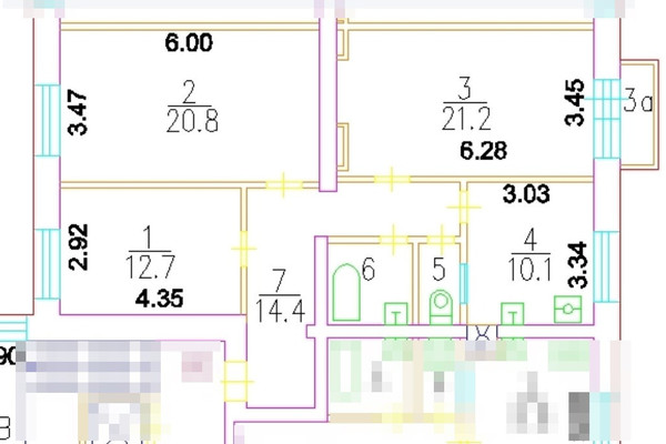 Продам трехкомнатную (3-комн.) квартиру, Дмитровское ш, 52к1, Москва г