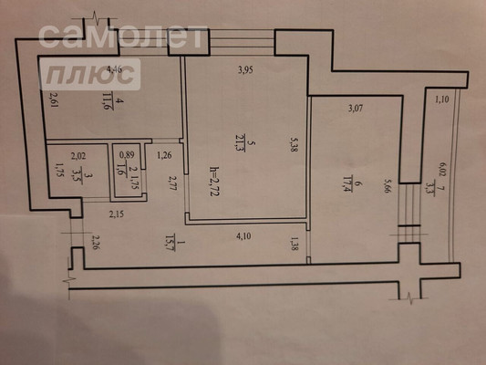 Продам двухкомнатную (2-комн.) квартиру, Октябрьский мкр, 14, Чита г