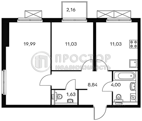 Продам двухкомнатную (2-комн.) квартиру, Большая Филёвская ул, 3к4, Москва г