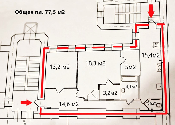 Продам двухкомнатную (2-комн.) квартиру, Зверинская ул, 36, Санкт-Петербург г