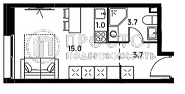 Продам однокомнатную (1-комн.) квартиру (долевое), Сигнальный проезд, Москва г