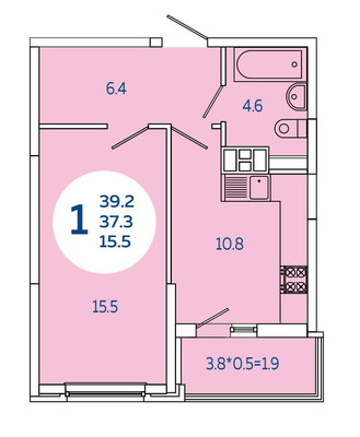 Продам однокомнатную (1-комн.) квартиру, им. Адмирала Крузенштерна ул, 6к3, Краснодар г