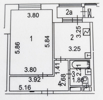 Продам однокомнатную (1-комн.) квартиру, Русаковская ул, 2, Москва г