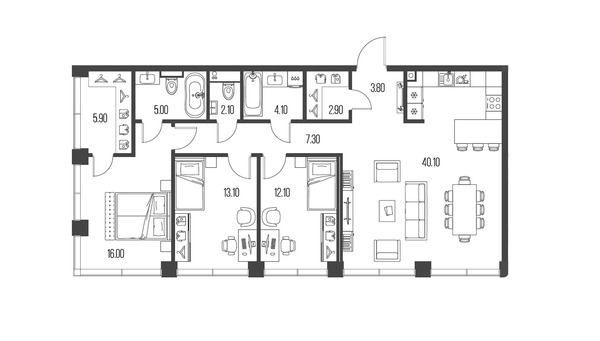 Продам трехкомнатную (3-комн.) квартиру, Ленинградское ш, 39, Москва г