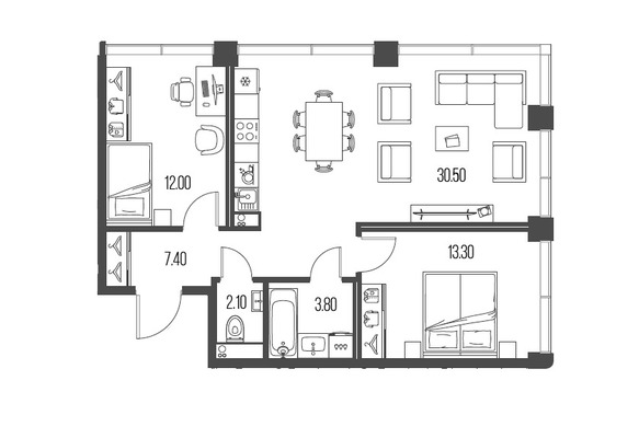 Продам трехкомнатную (3-комн.) квартиру, Ленинградское ш, 39, Москва г