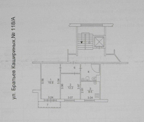 Продам двухкомнатную (2-комн.) квартиру, Братьев Кашириных ул, 118а, Челябинск г