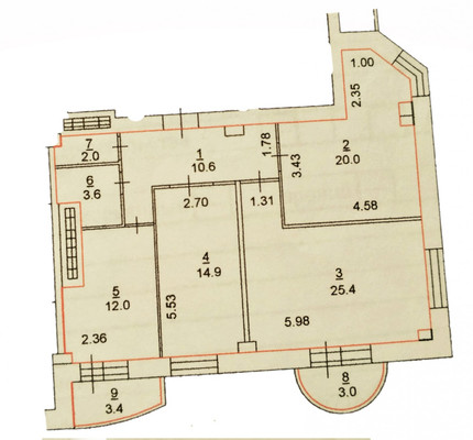 Продам трехкомнатную (3-комн.) квартиру, Космонавтов пр-кт, 25/1, Ростов-на-Дону г