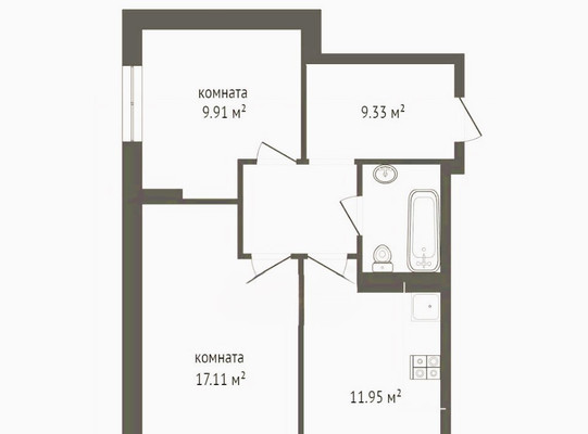 Продам двухкомнатную (2-комн.) квартиру, Маршала Жукова пр-кт, 16к6, Ростов-на-Дону г