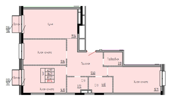 Продам трехкомнатную (3-комн.) квартиру (долевое), Малая Почтовая ул, 12с6, Москва г