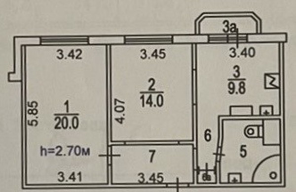 Продам двухкомнатную (2-комн.) квартиру, Днепропетровская ул, 3к5, Москва г