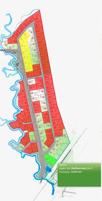 Продам участок 24,83 соток, Выборгская ул, 2, Дубровка гп, 0 км от города