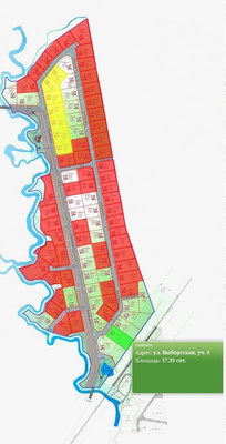 Продам участок 17,33 соток, Выборгская ул, 4, Дубровка гп, 0 км от города