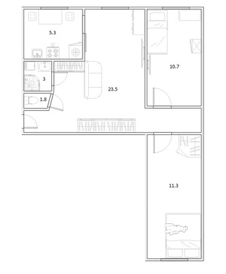 Продам трехкомнатную (3-комн.) квартиру, Берёзовая ул, 14/10А, Павловск г