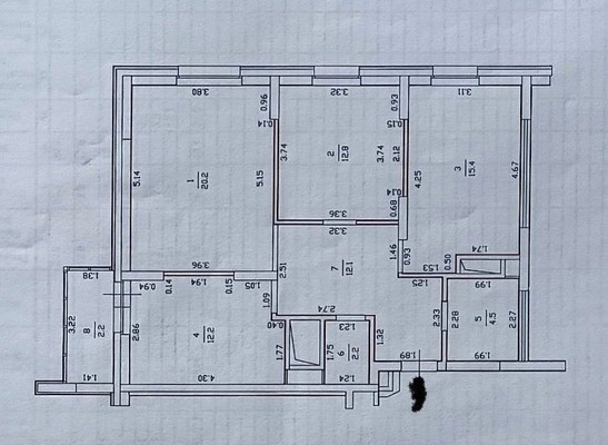 Продам трехкомнатную (3-комн.) квартиру, Габдуллы Кариева ул, 4а, Казань г