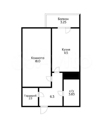 Продам однокомнатную (1-комн.) квартиру, Кореновская ул, 2к3, Краснодар г