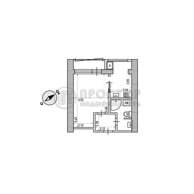 Продам однокомнатную (1-комн.) квартиру, Комсомольский пр-кт, 21/10, Москва г