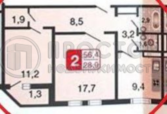 Продам двухкомнатную (2-комн.) квартиру, Базовская ул, 15к2, Москва г