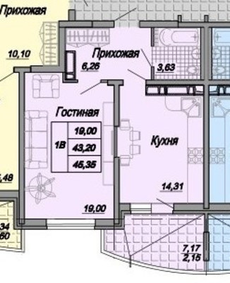 Продам однокомнатную (1-комн.) квартиру, им. Константина Образцова пр-кт, 6к3, Краснодар г