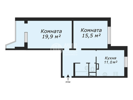 Продам двухкомнатную (2-комн.) квартиру, Новомарьинская ул, 28, Москва г