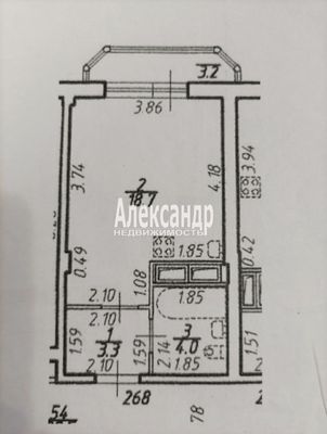 Продам однокомнатную (1-комн.) квартиру, Екатерининская ул, 12, Мурино п