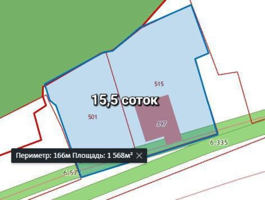 Продам участок 15,52 соток, ИЖС, Центральная ул, 8, Калинино д, 0 км от города