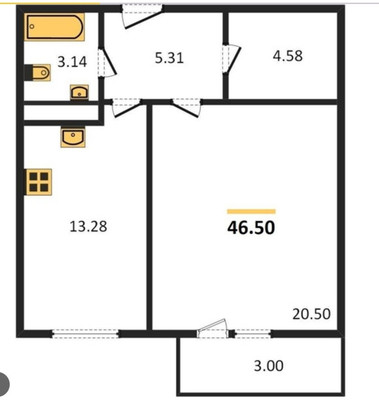 Продам однокомнатную (1-комн.) квартиру, Сибгата Хакима ул, 51к3, Казань г